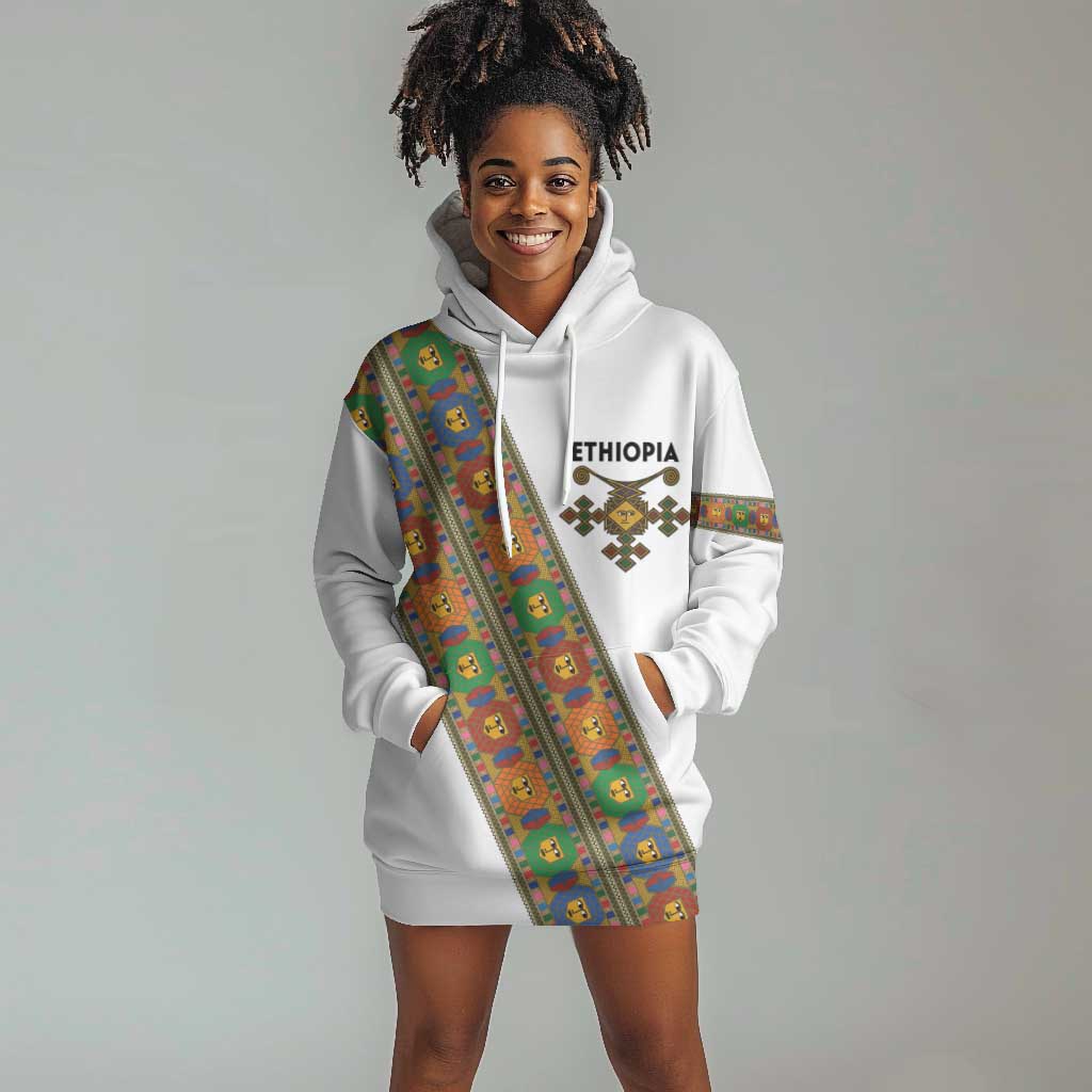 Ethiopia Saba Kemis Sash Style Hoodie Dress LT15
