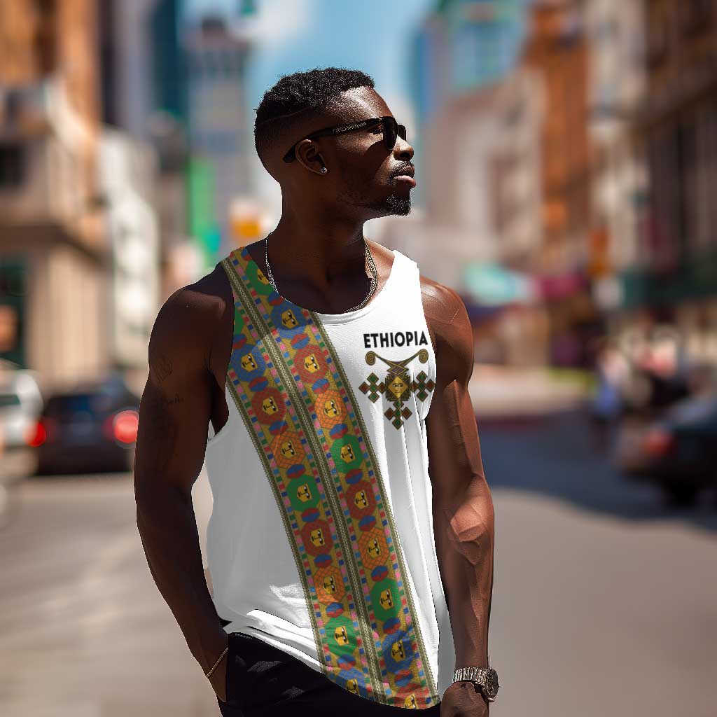 Ethiopia Saba Kemis Sash Style Men Tank Top LT15