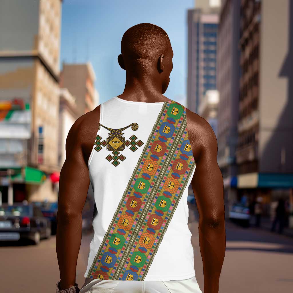 Ethiopia Saba Kemis Sash Style Men Tank Top LT15