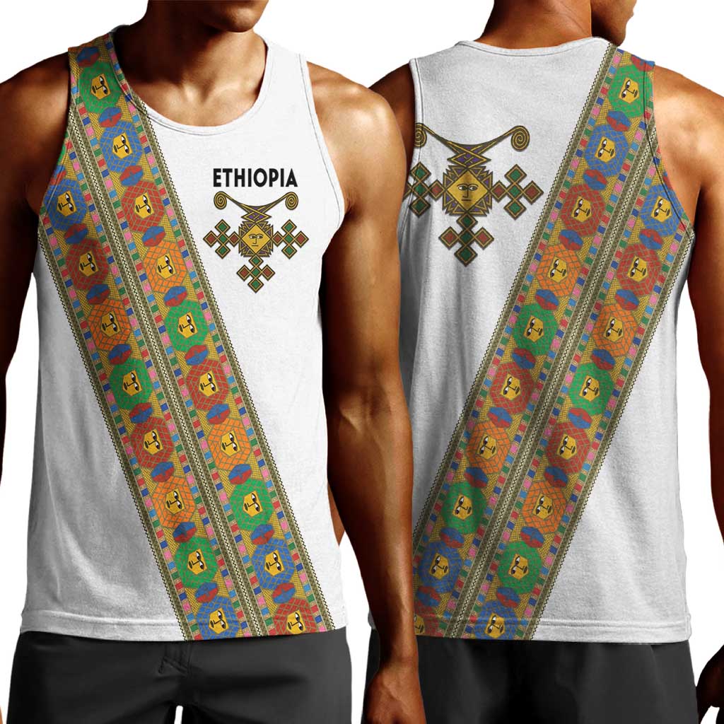 Ethiopia Saba Kemis Sash Style Men Tank Top LT15