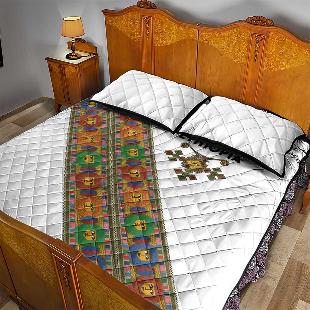Ethiopia Saba Kemis Sash Style Quilt Bed Set LT15