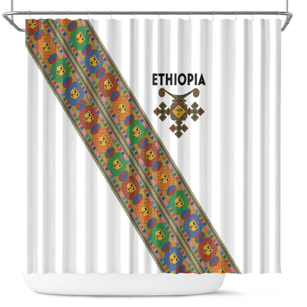 Ethiopia Saba Kemis Shower Curtain Sash Style LT15