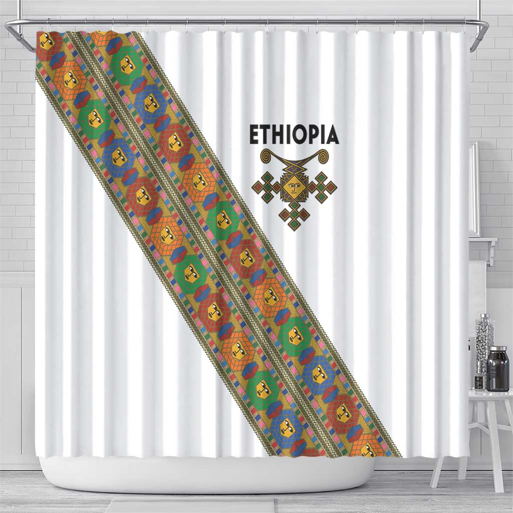Ethiopia Saba Kemis Shower Curtain Sash Style LT15