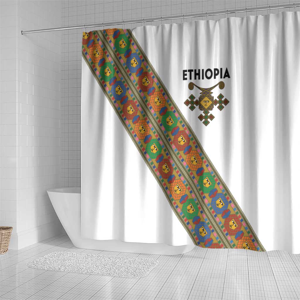 Ethiopia Saba Kemis Shower Curtain Sash Style LT15