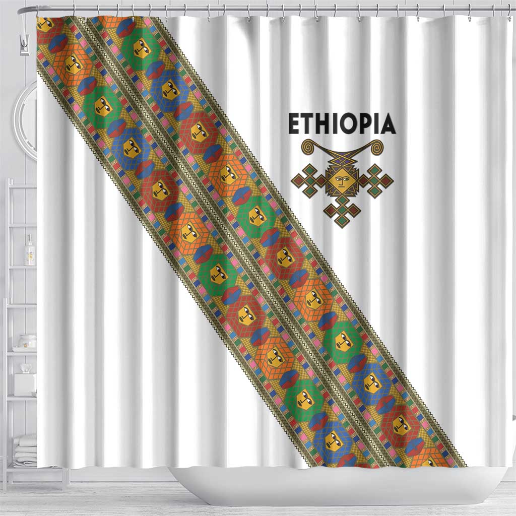 Ethiopia Saba Kemis Shower Curtain Sash Style LT15