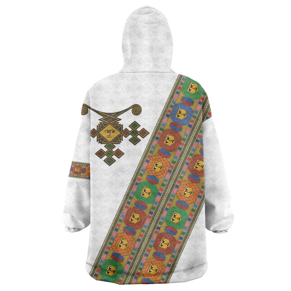 Ethiopia Saba Kemis Sash Style Wearable Blanket Hoodie LT15