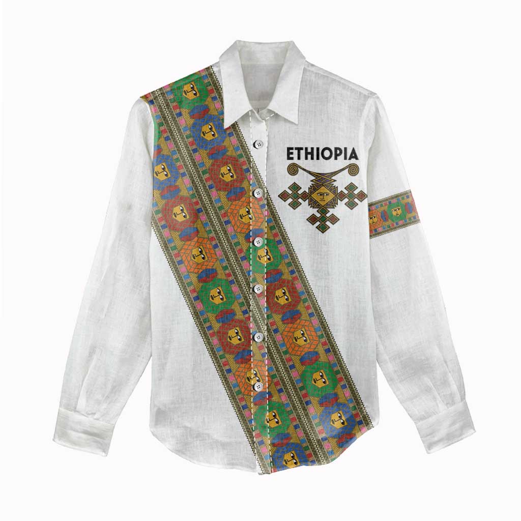 Ethiopia Saba Kemis Sash Style Women Casual Shirt LT15