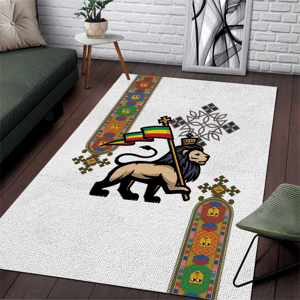 Ethiopia Saba Kemis Area Rug Lion Of Judah LT15