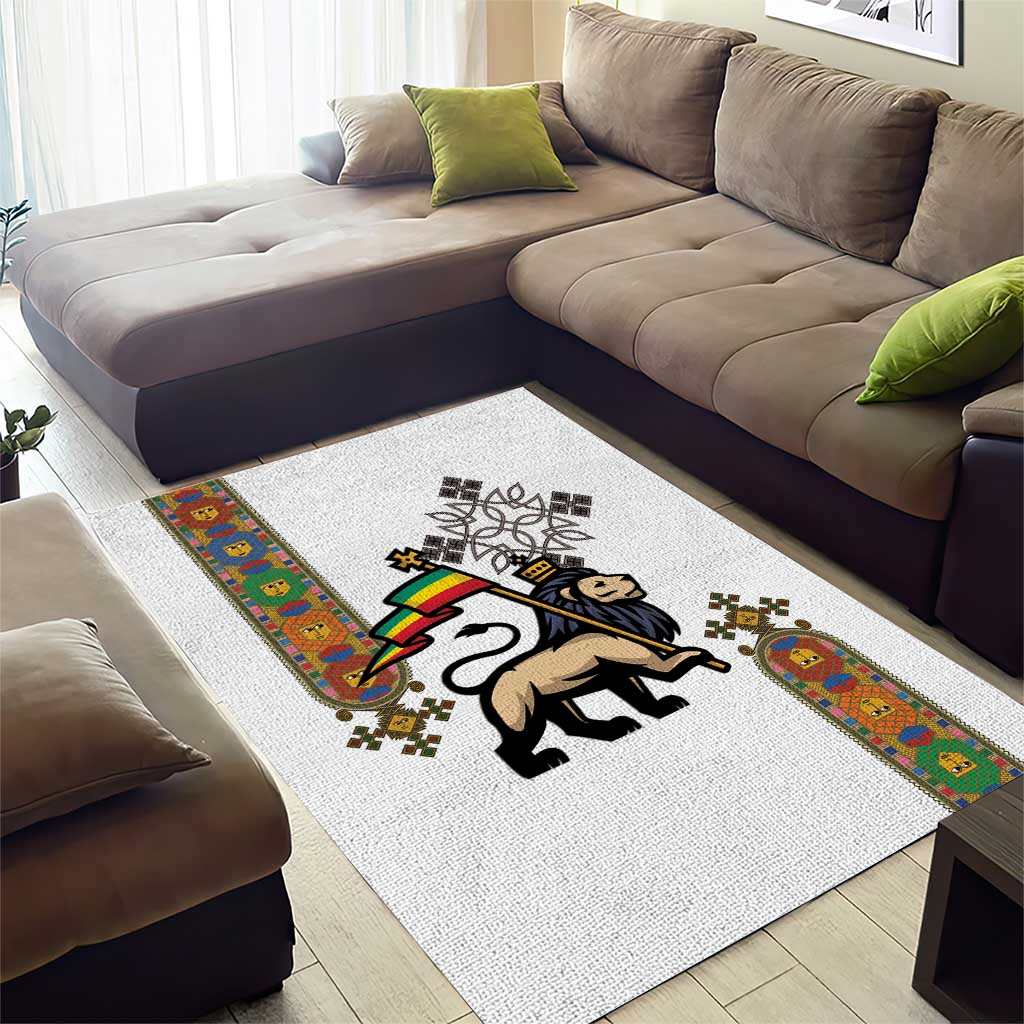 Ethiopia Saba Kemis Area Rug Lion Of Judah LT15
