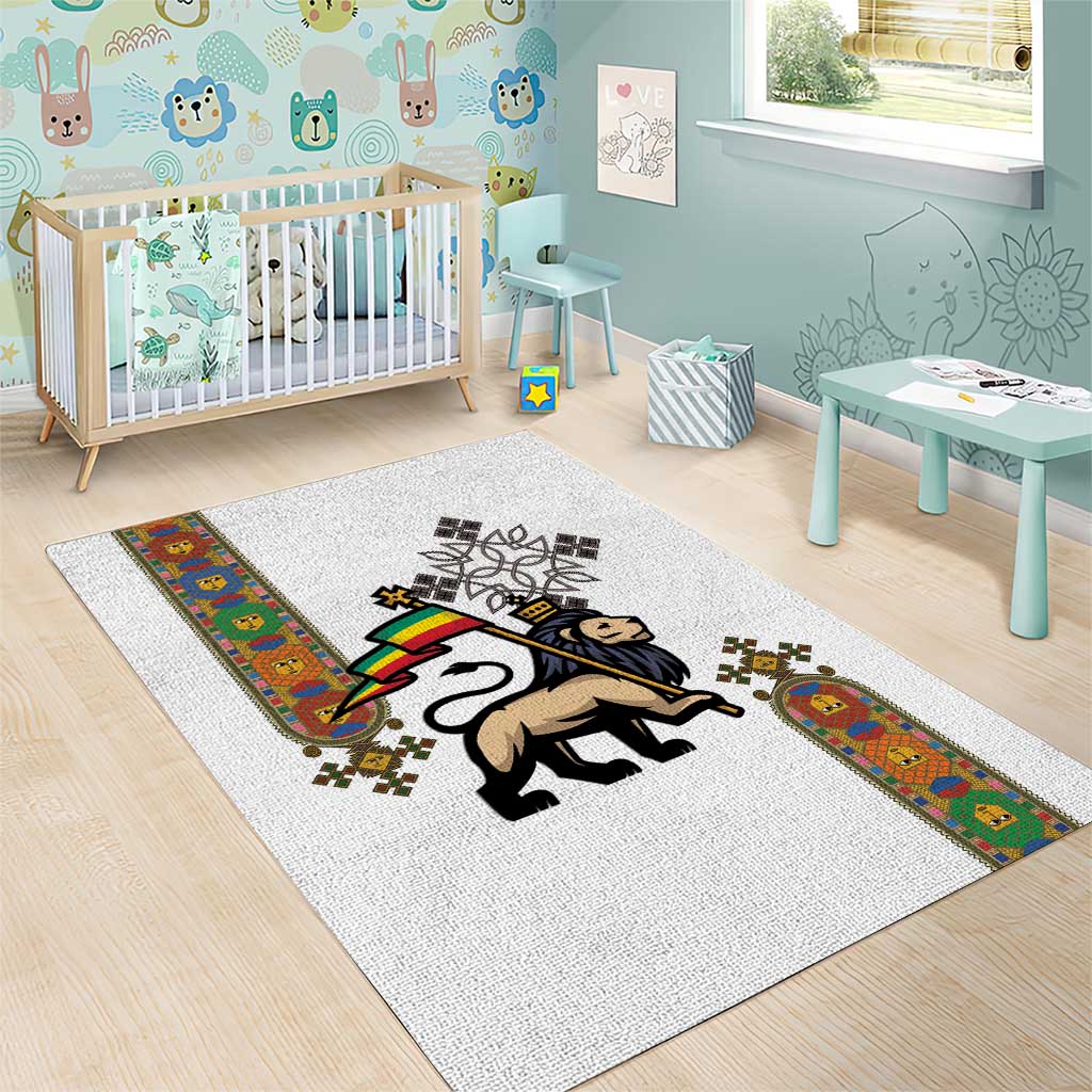Ethiopia Saba Kemis Area Rug Lion Of Judah LT15