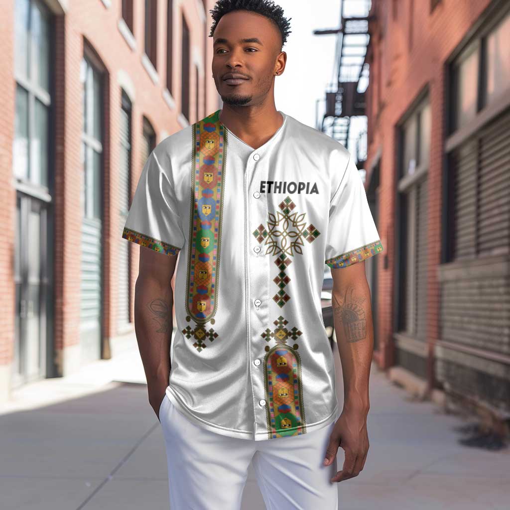 Ethiopia Saba Kemis Baseball Jersey Lion Of Judah LT15