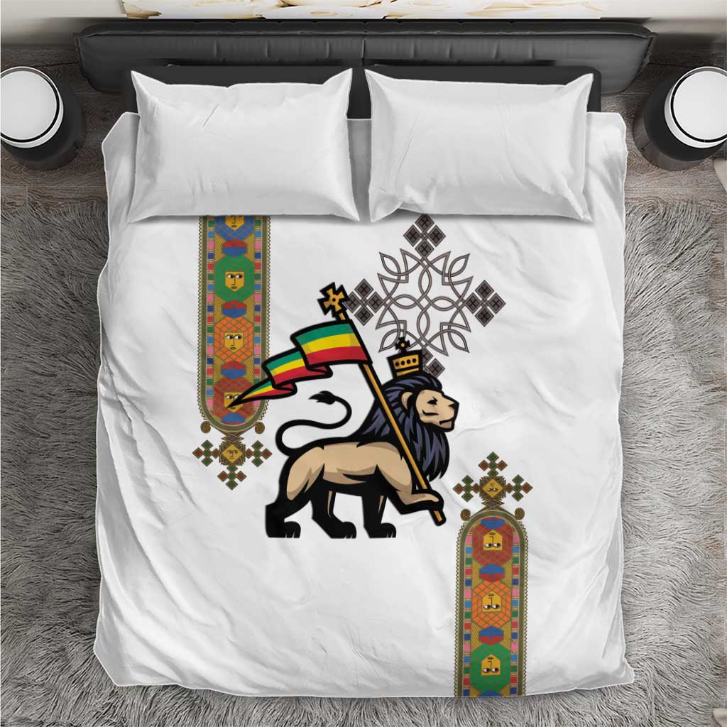 Ethiopia Saba Kemis Bedding Set Lion Of Judah LT15