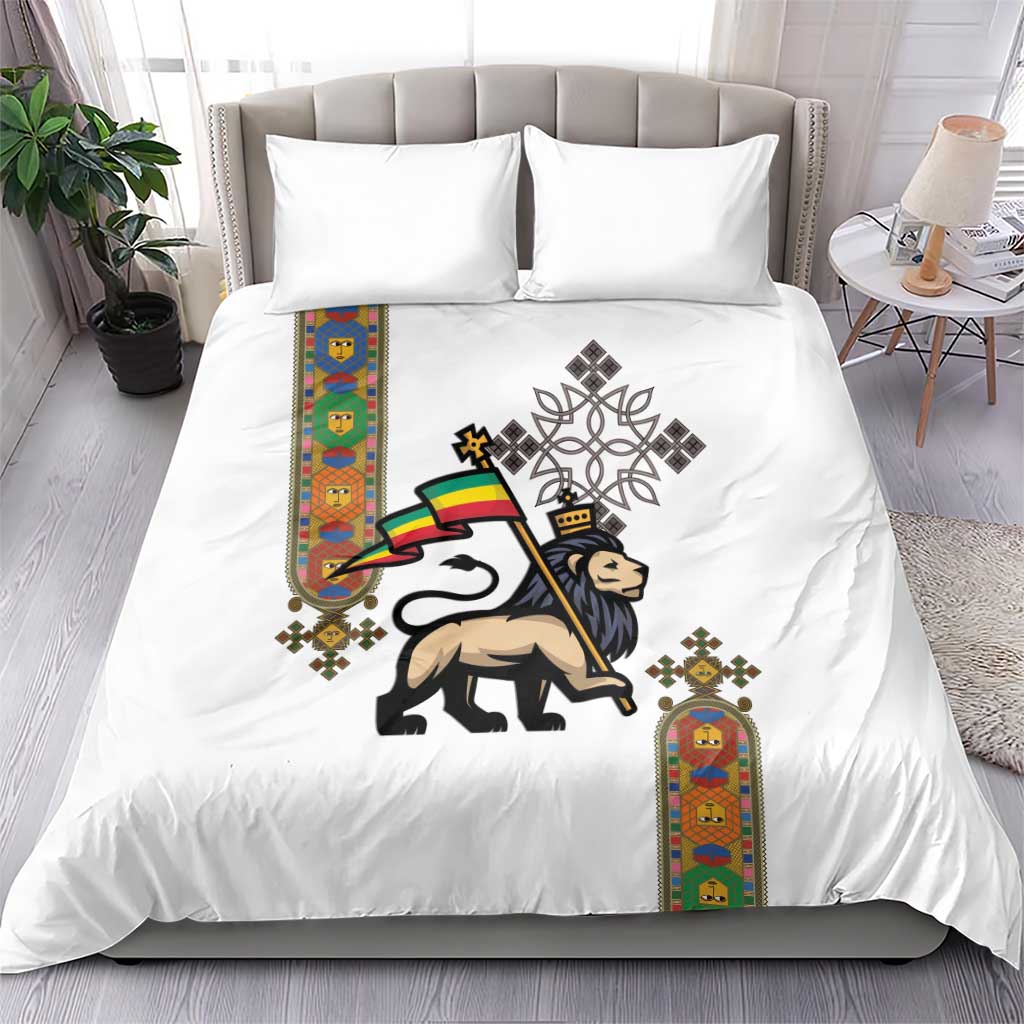 Ethiopia Saba Kemis Bedding Set Lion Of Judah LT15