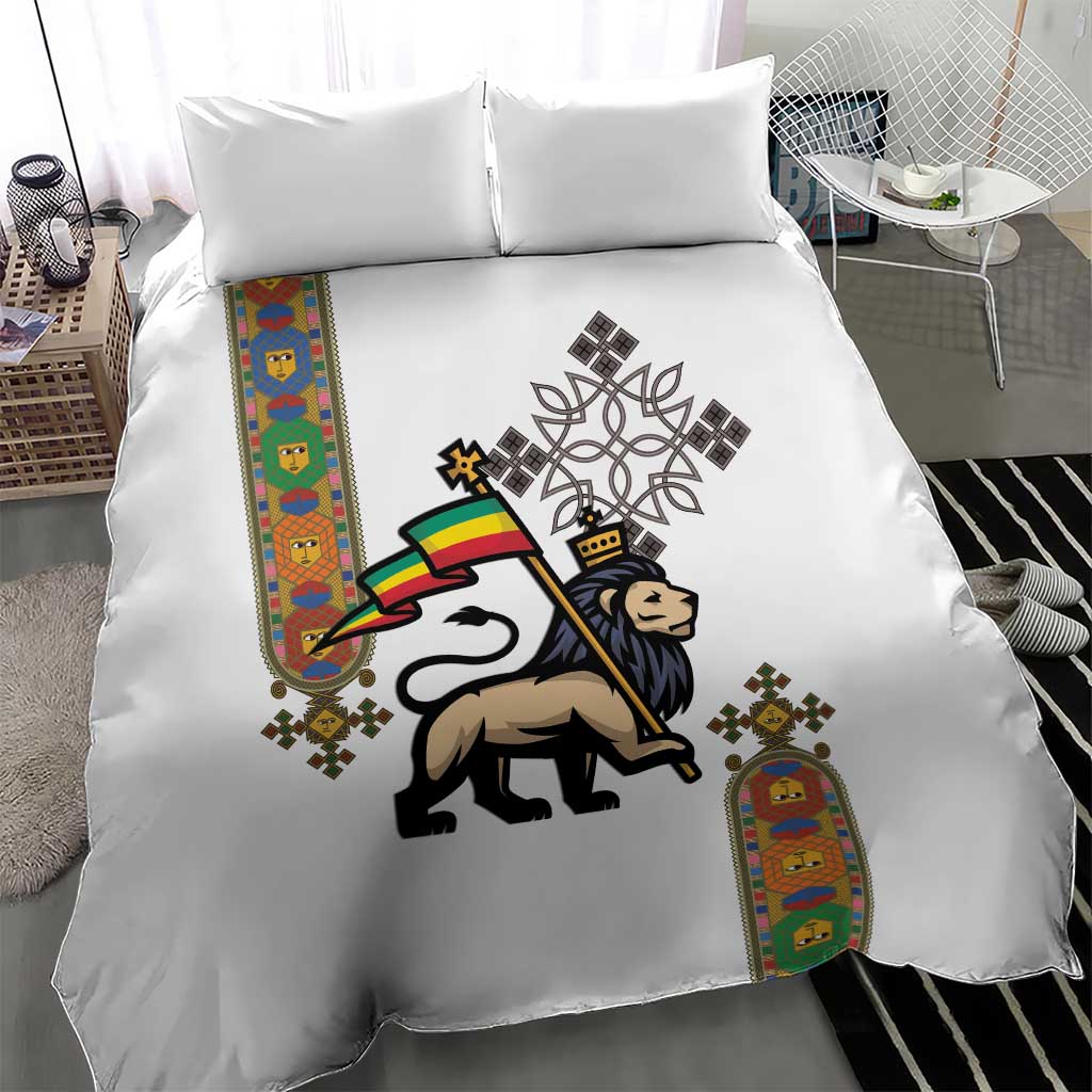 Ethiopia Saba Kemis Bedding Set Lion Of Judah LT15