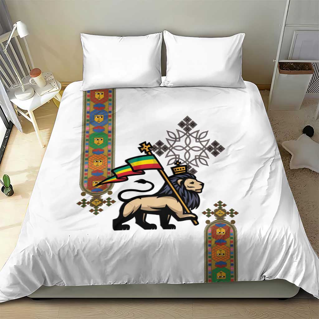 Ethiopia Saba Kemis Bedding Set Lion Of Judah LT15