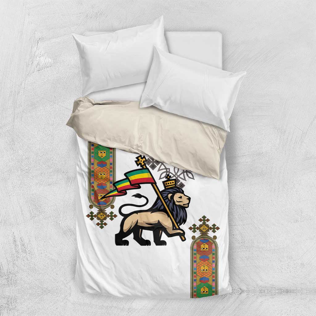 Ethiopia Saba Kemis Bedding Set Lion Of Judah LT15