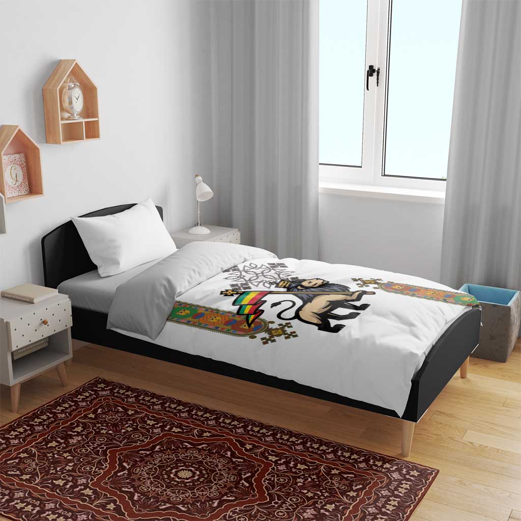 Ethiopia Saba Kemis Bedding Set Lion Of Judah LT15