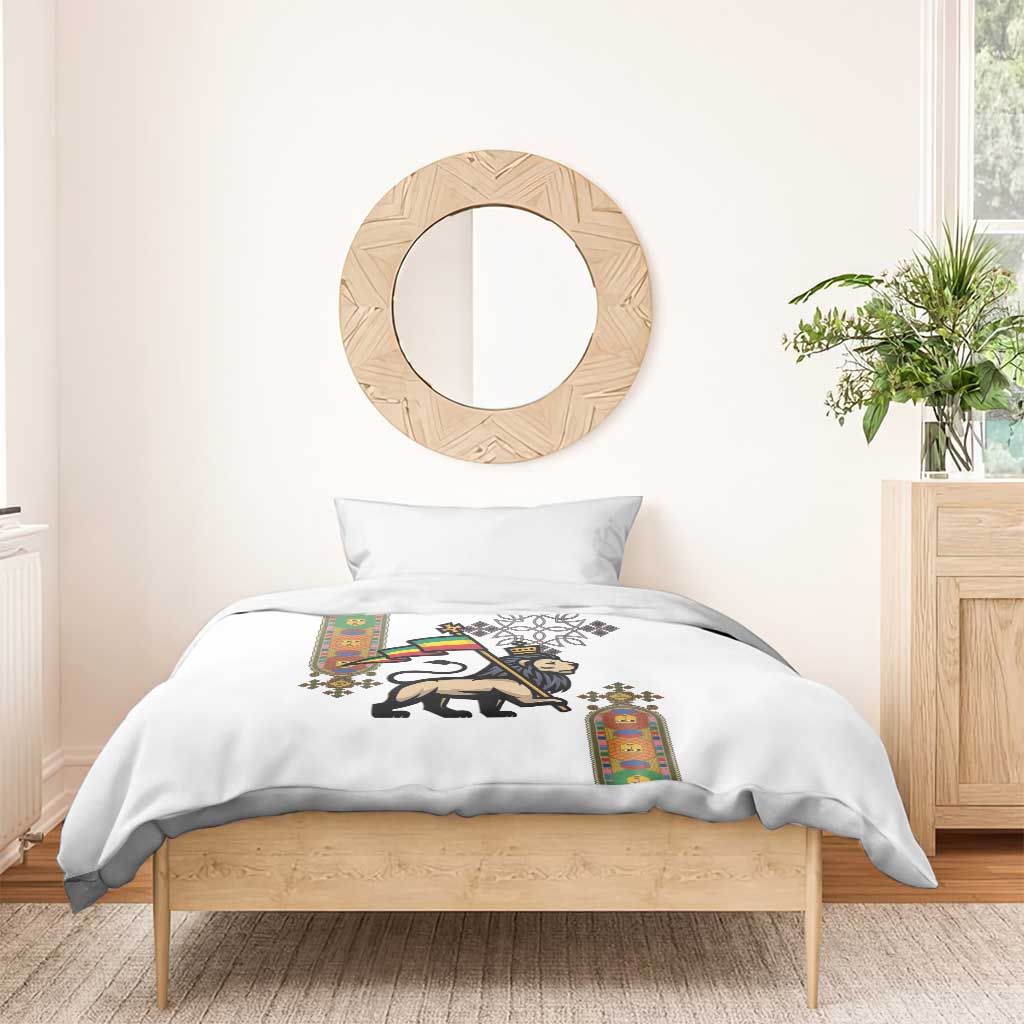 Ethiopia Saba Kemis Bedding Set Lion Of Judah LT15