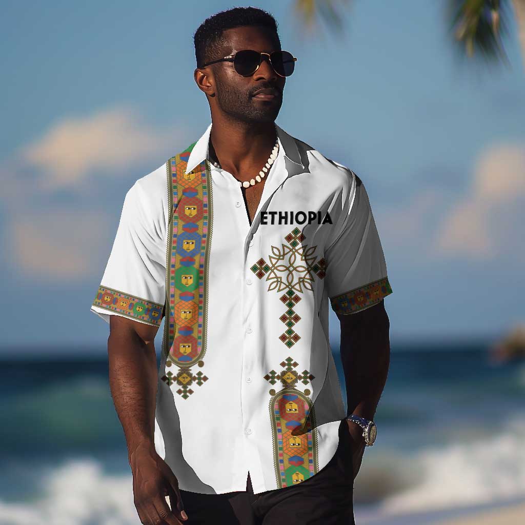 Ethiopia Saba Kemis Hawaiian Shirt Lion Of Judah LT15