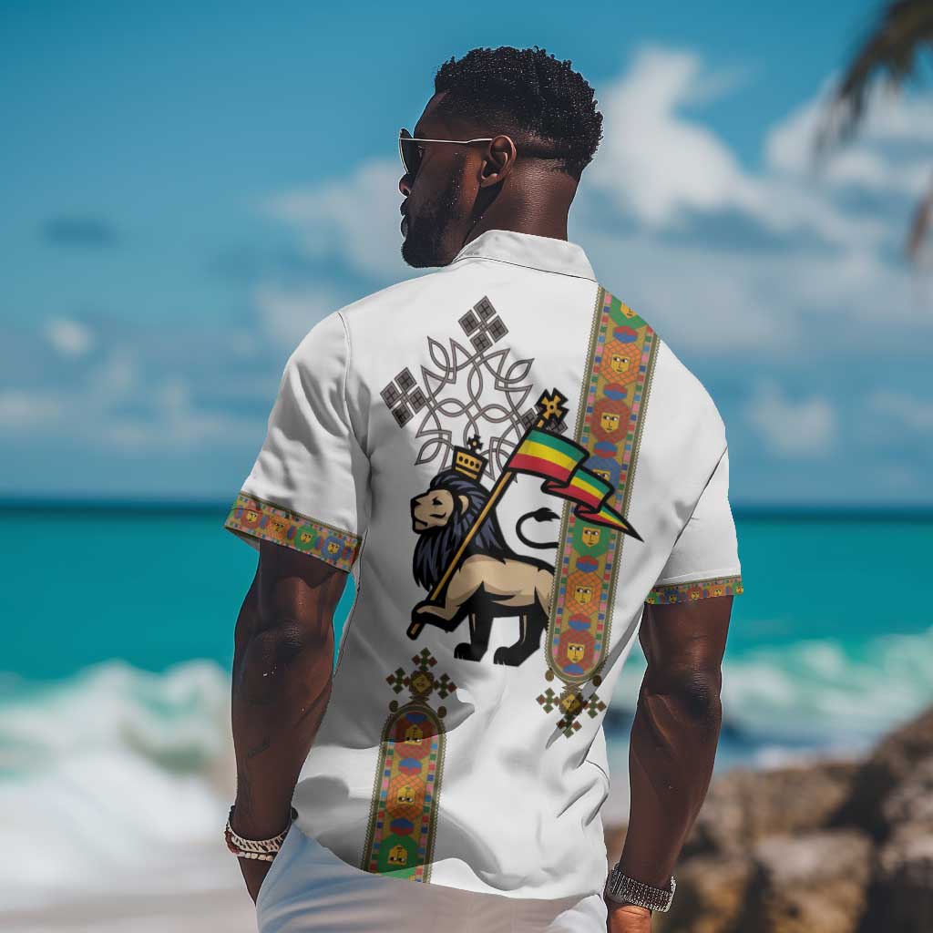 Ethiopia Saba Kemis Hawaiian Shirt Lion Of Judah LT15