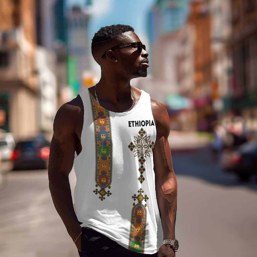 Ethiopia Saba Kemis Men Tank Top Lion Of Judah LT15