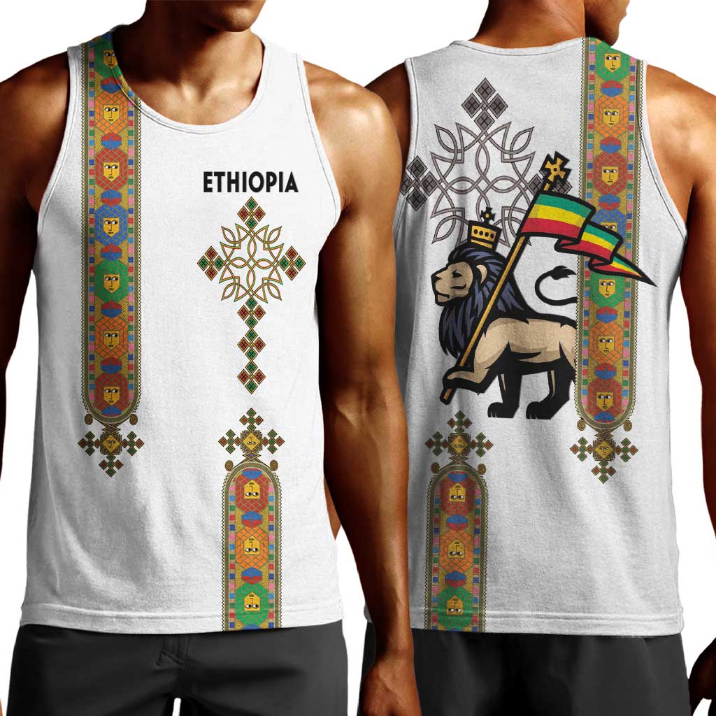 Ethiopia Saba Kemis Men Tank Top Lion Of Judah LT15
