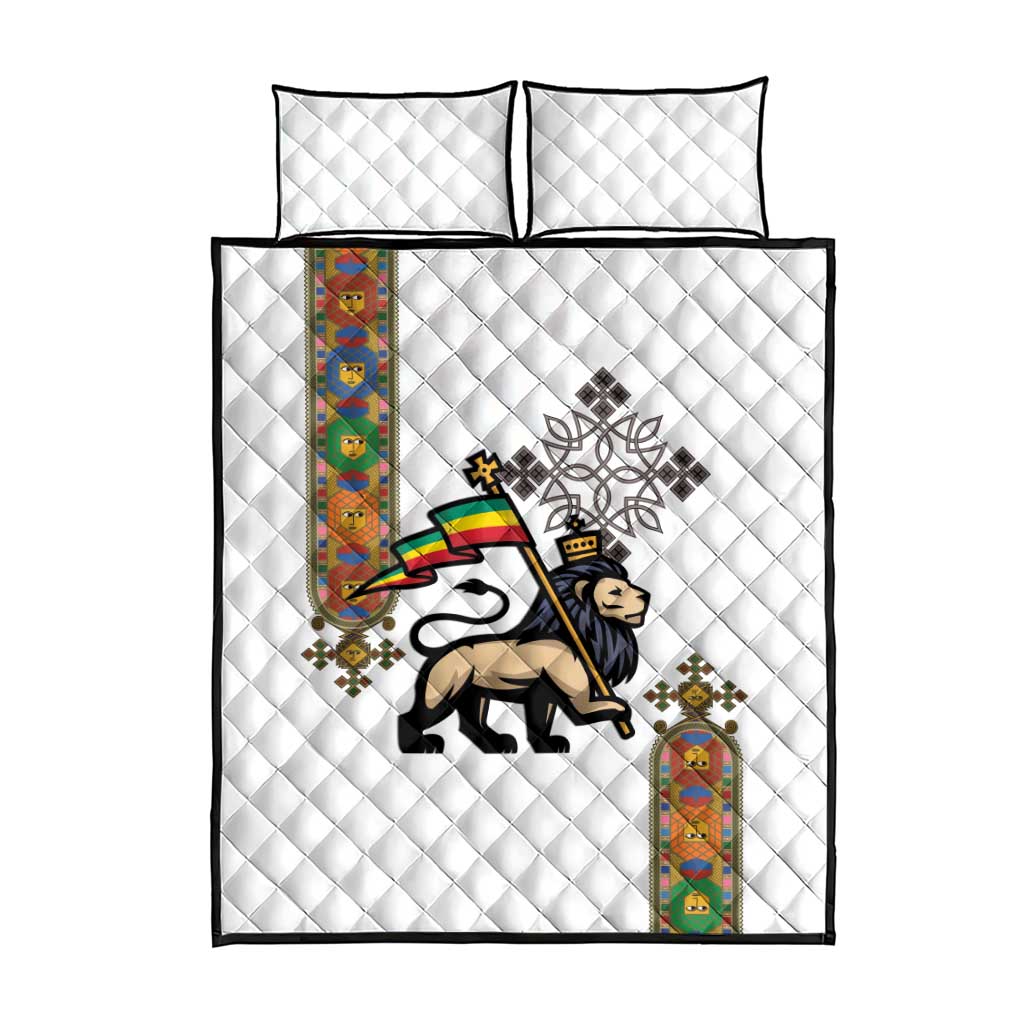 Ethiopia Saba Kemis Quilt Bed Set Lion Of Judah LT15