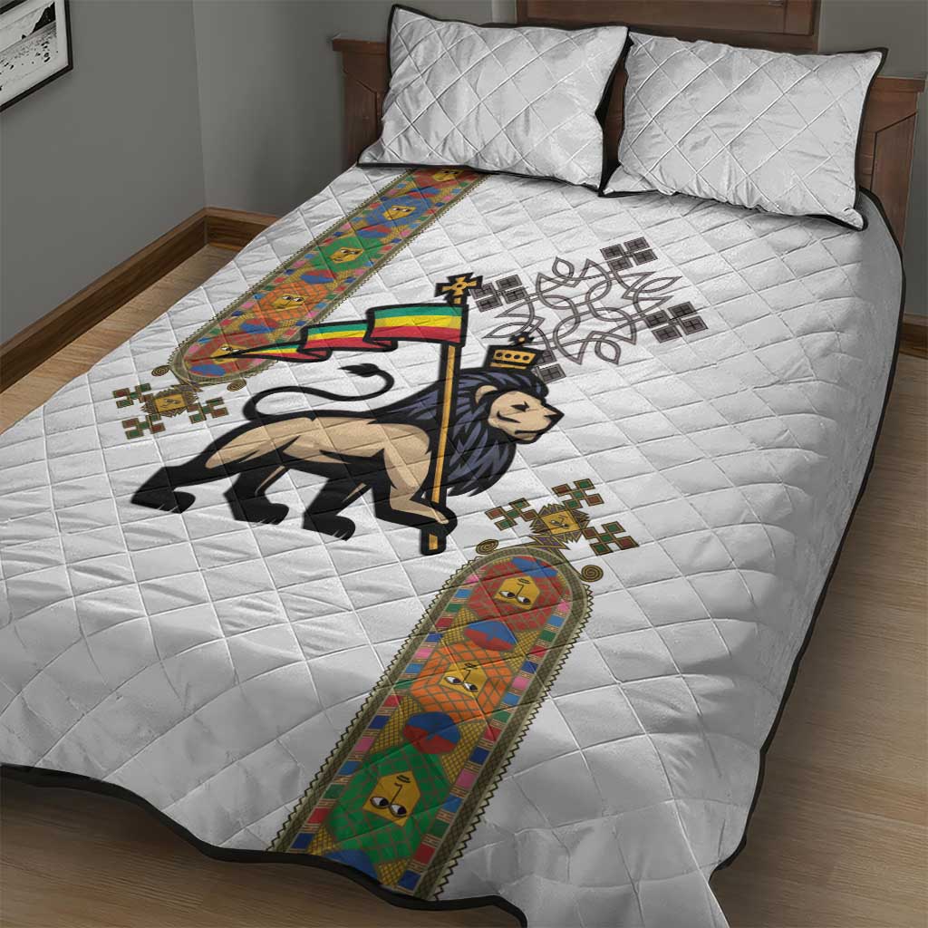 Ethiopia Saba Kemis Quilt Bed Set Lion Of Judah LT15