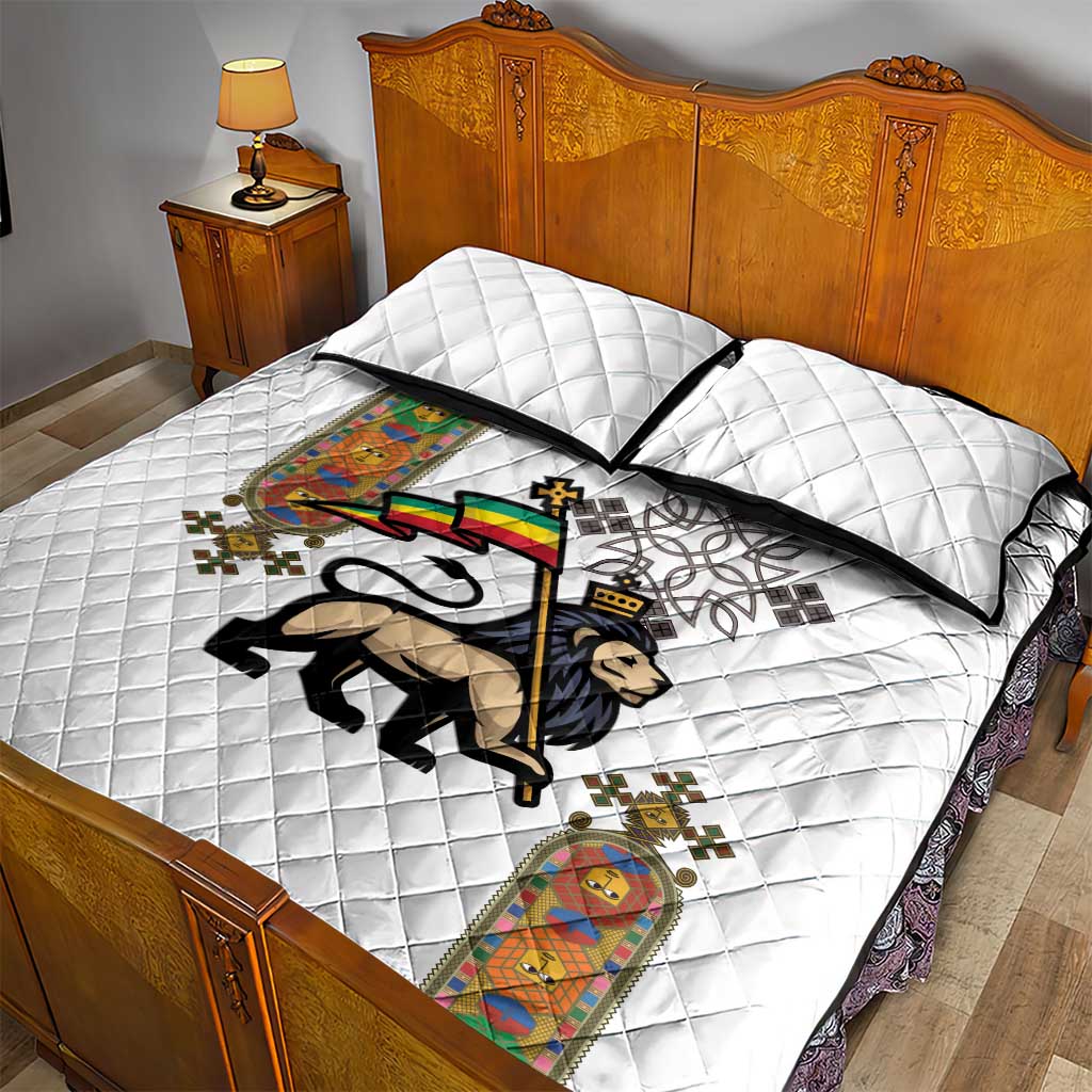 Ethiopia Saba Kemis Quilt Bed Set Lion Of Judah LT15