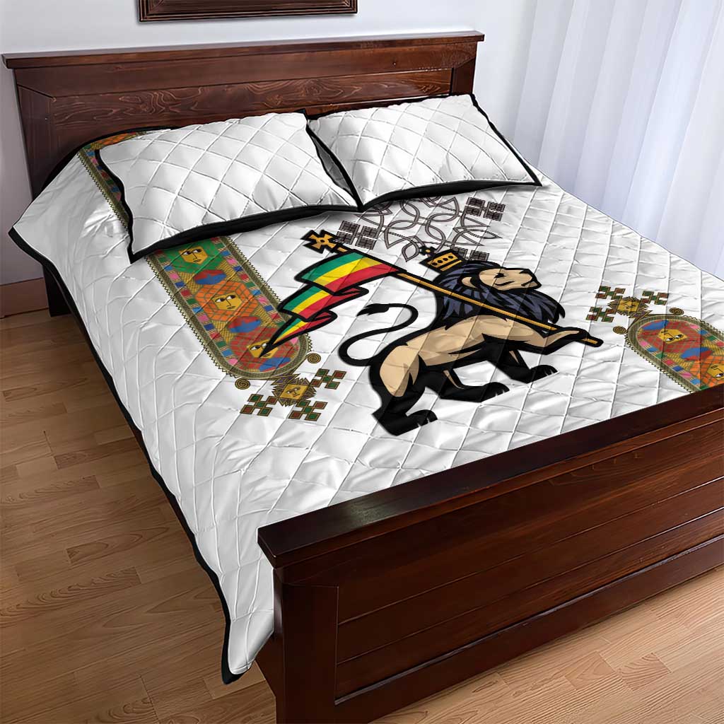 Ethiopia Saba Kemis Quilt Bed Set Lion Of Judah LT15