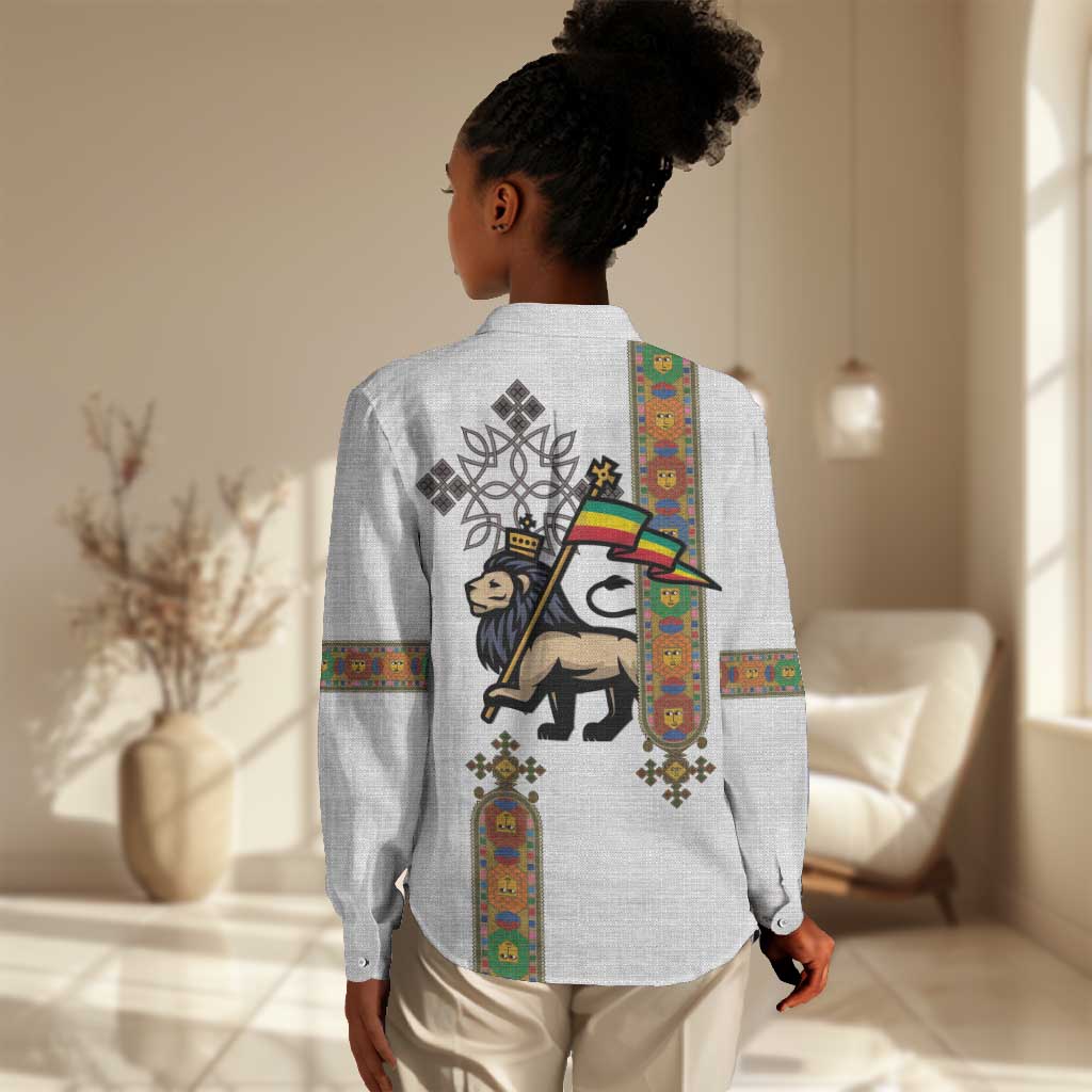 Ethiopia Saba Kemis Women Casual Shirt Lion Of Judah LT15
