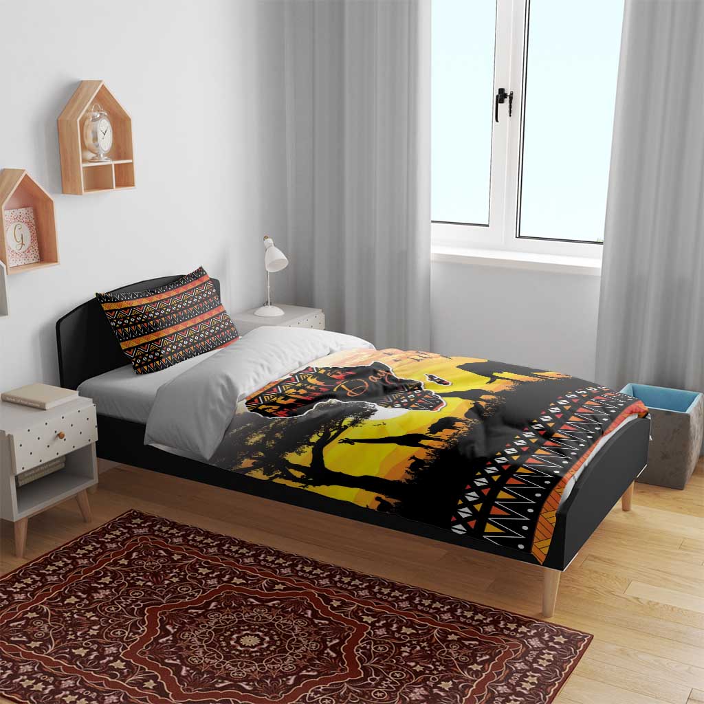 Africa Day Bedding Set Safari With Map - African Pattern LT15