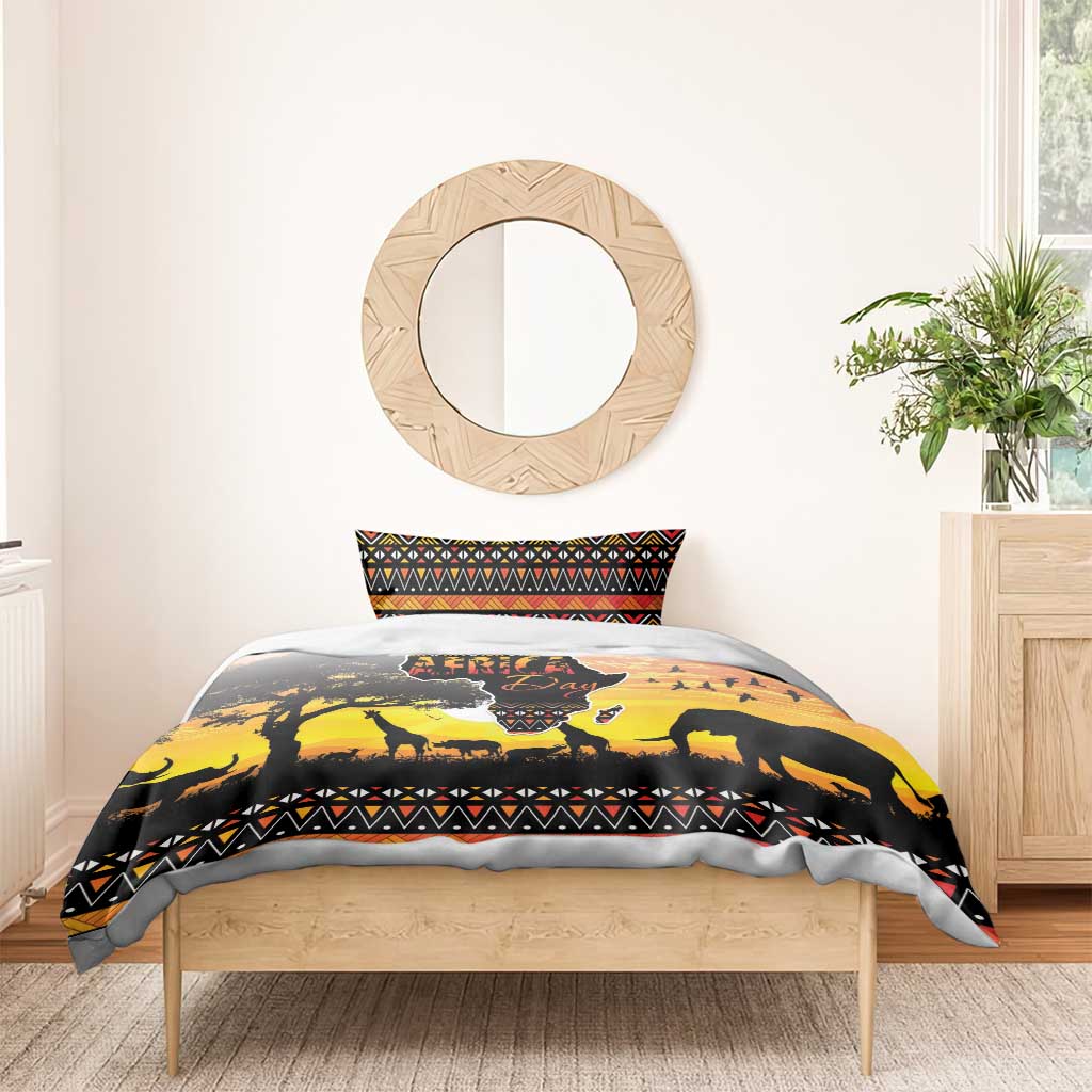 Africa Day Bedding Set Safari With Map - African Pattern LT15
