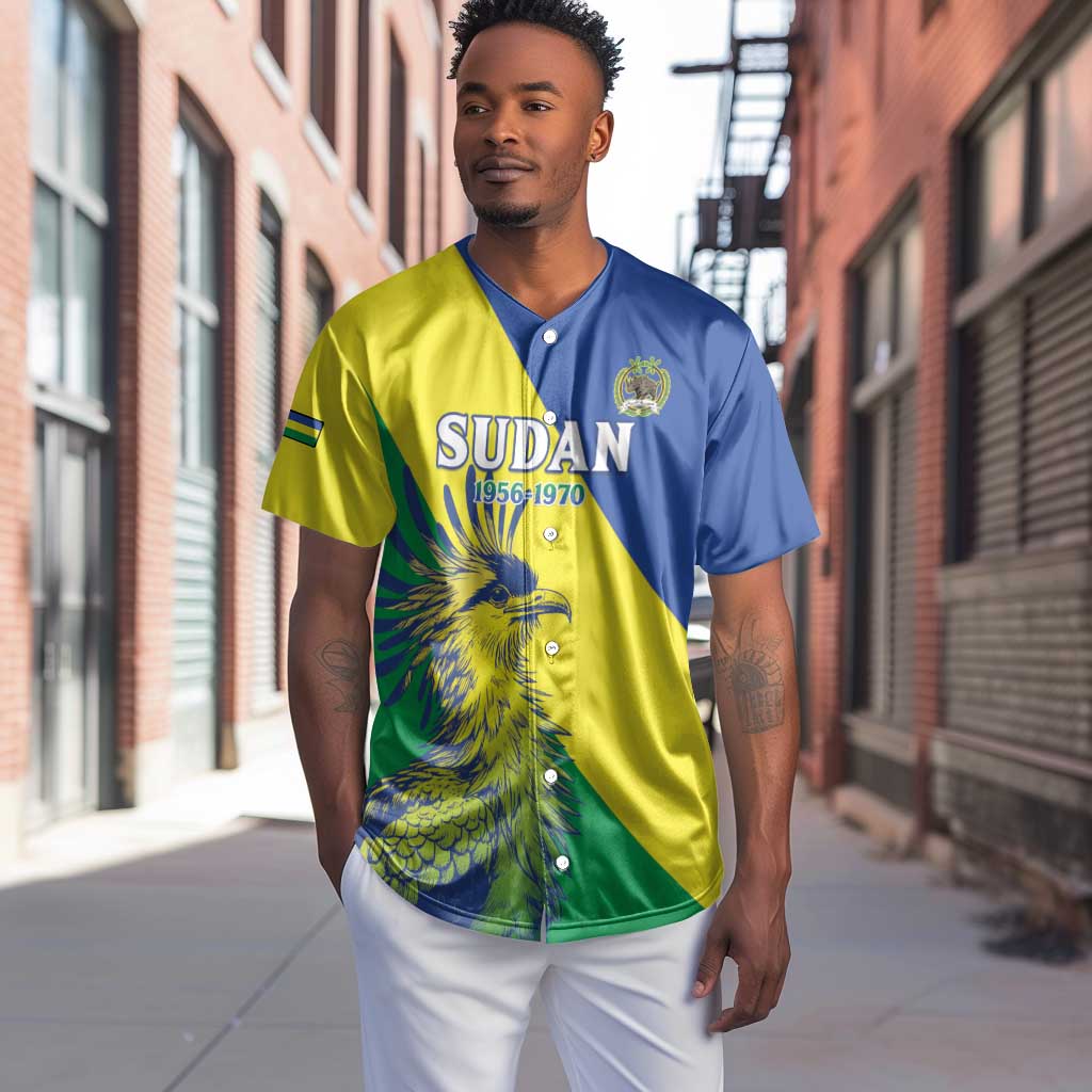Personalized Sudan Baseball Jersey Coat Of Arms 1956-1970 LT15