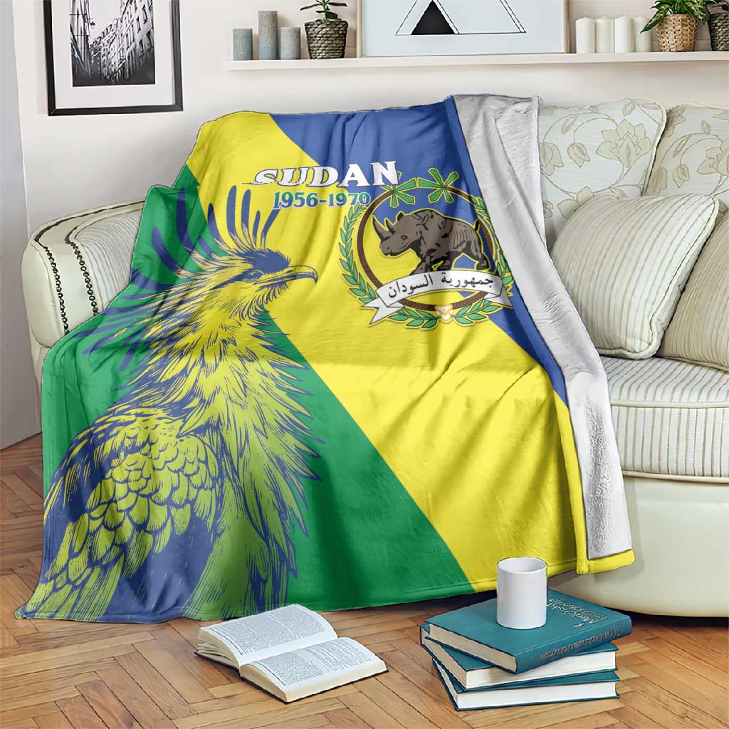 Personalized Sudan Blanket Coat Of Arms 1956-1970 LT15