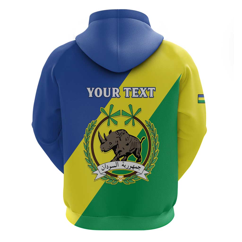 Personalized Sudan 1956-1970 Hoodie Secretary Bird Coat Of Arms LT15