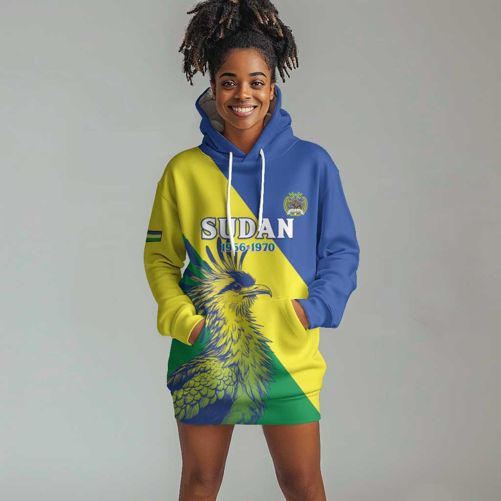Personalized Sudan Hoodie Dress Coat Of Arms 1956-1970 LT15