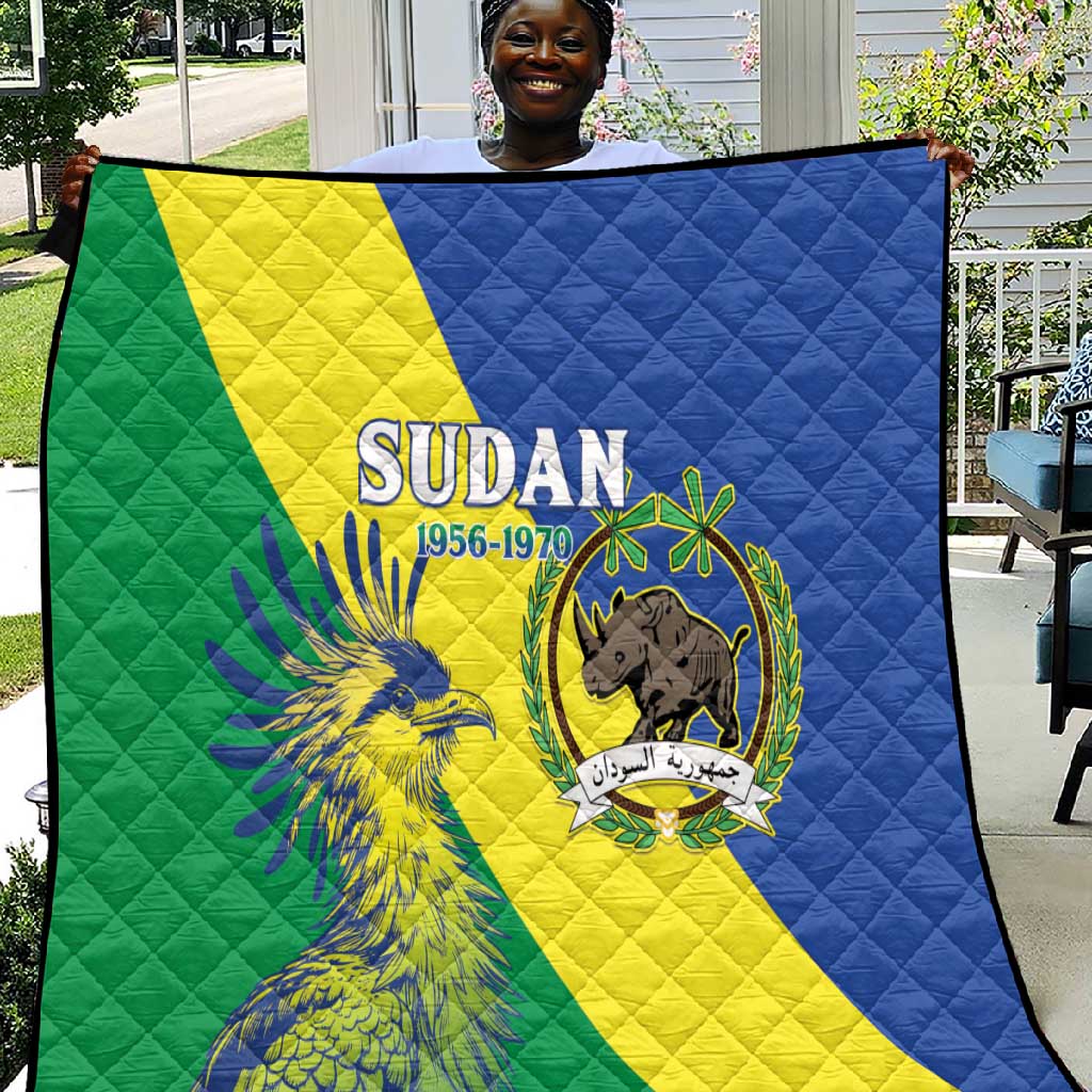 Personalized Sudan Quilt Coat Of Arms 1956-1970 LT15