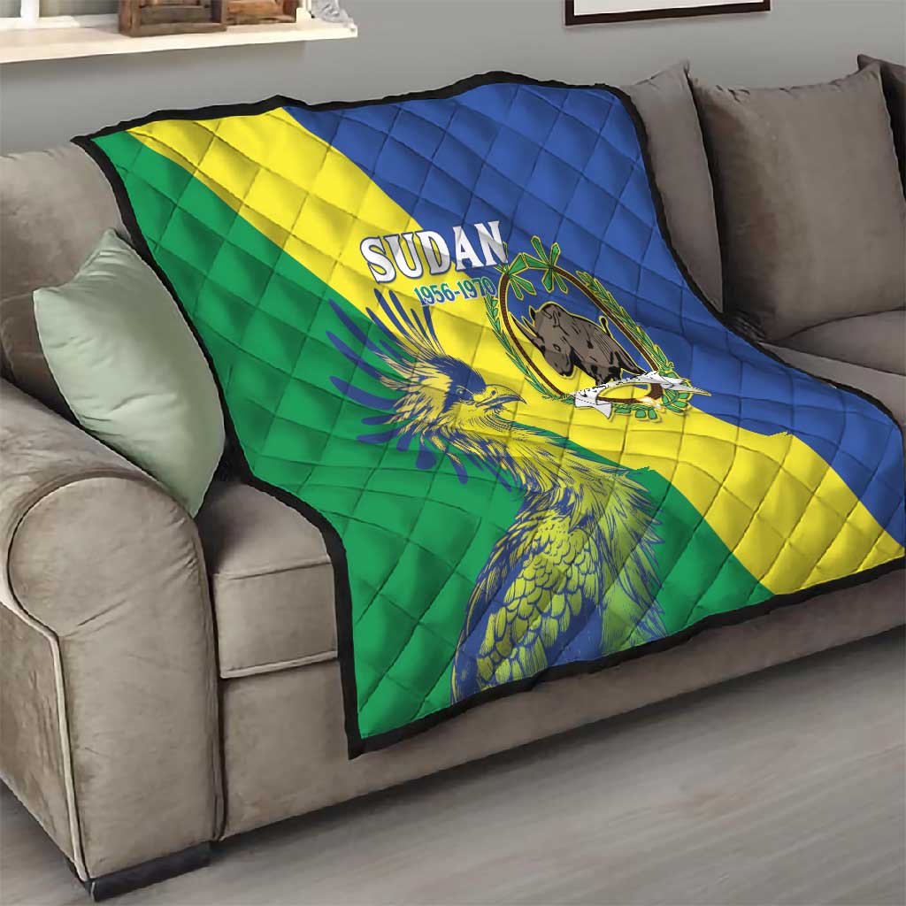 Personalized Sudan Quilt Coat Of Arms 1956-1970 LT15