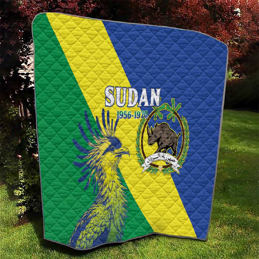 Personalized Sudan Quilt Coat Of Arms 1956-1970 LT15