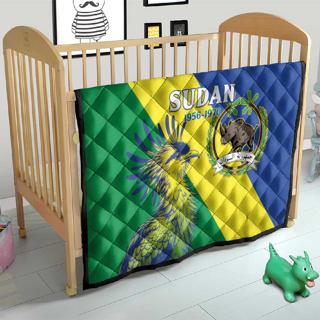 Personalized Sudan Quilt Coat Of Arms 1956-1970 LT15