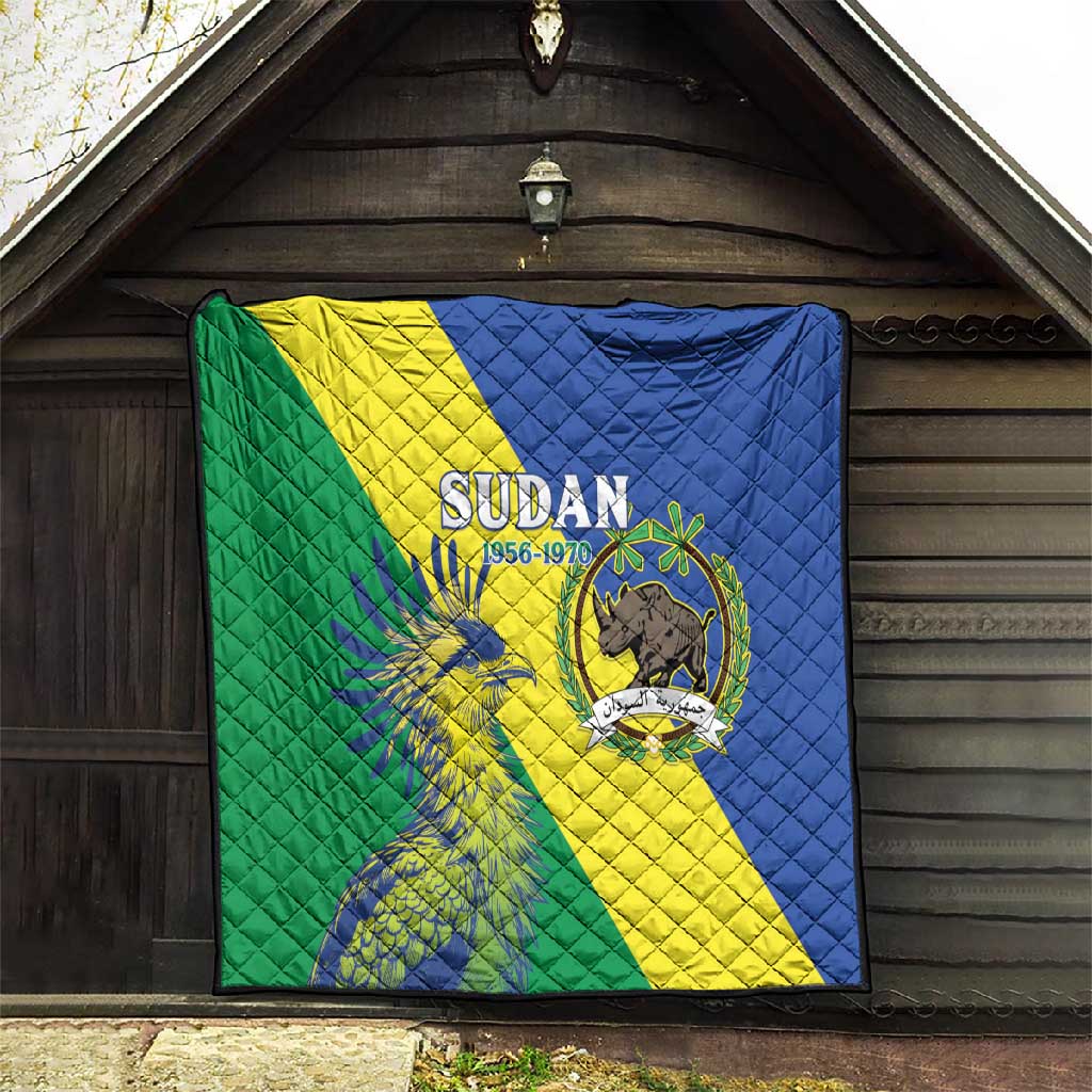 Personalized Sudan Quilt Coat Of Arms 1956-1970 LT15