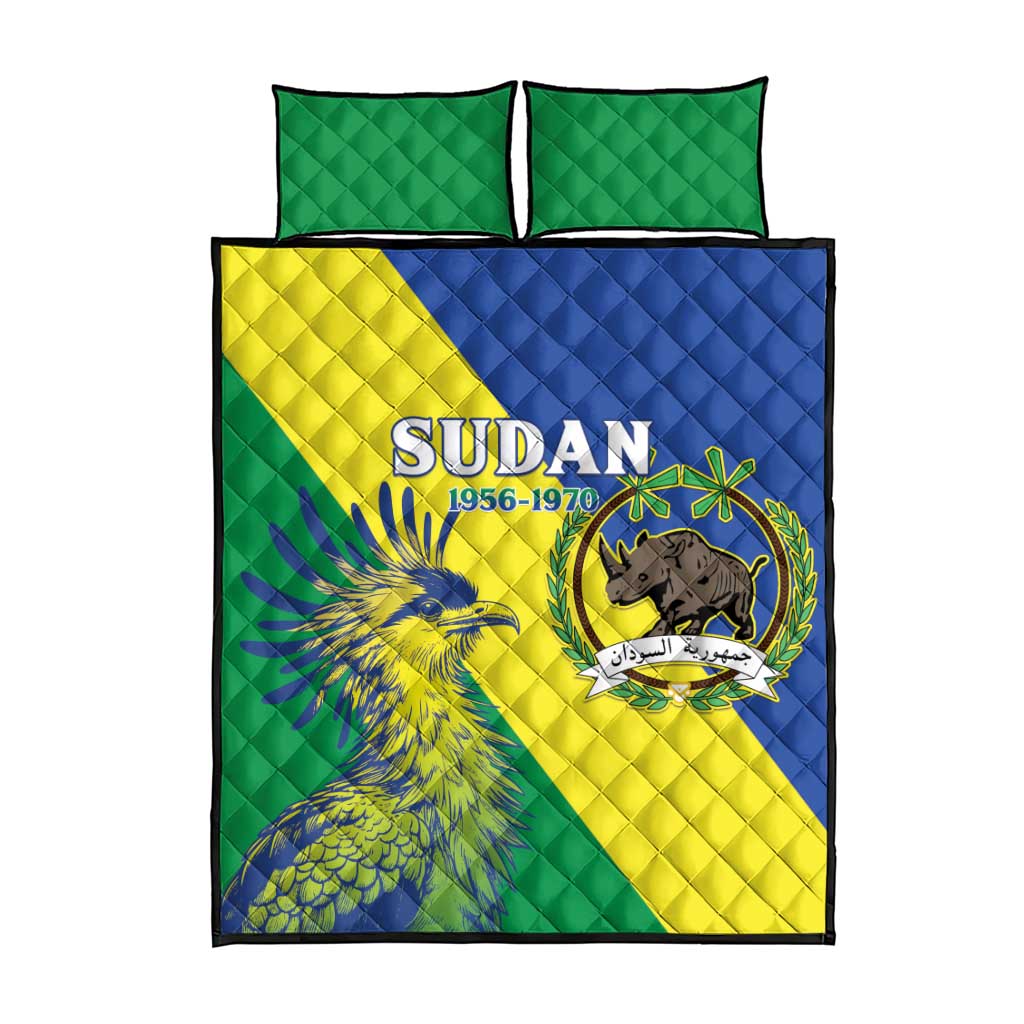 Personalized Sudan Quilt Bed Set Coat Of Arms 1956-1970 LT15