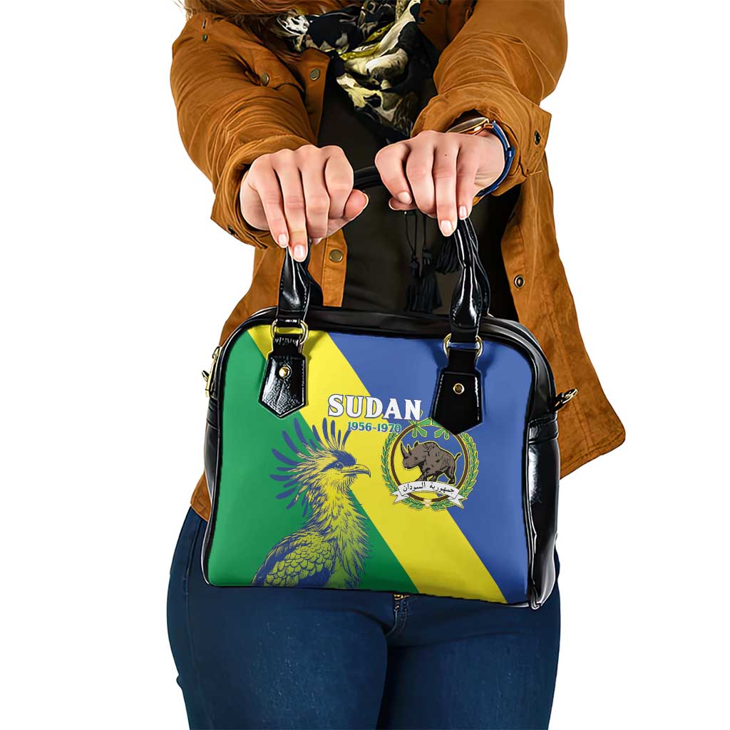 Personalized Sudan 1956-1970 Shoulder Handbag Secretary Bird Coat Of Arms LT15