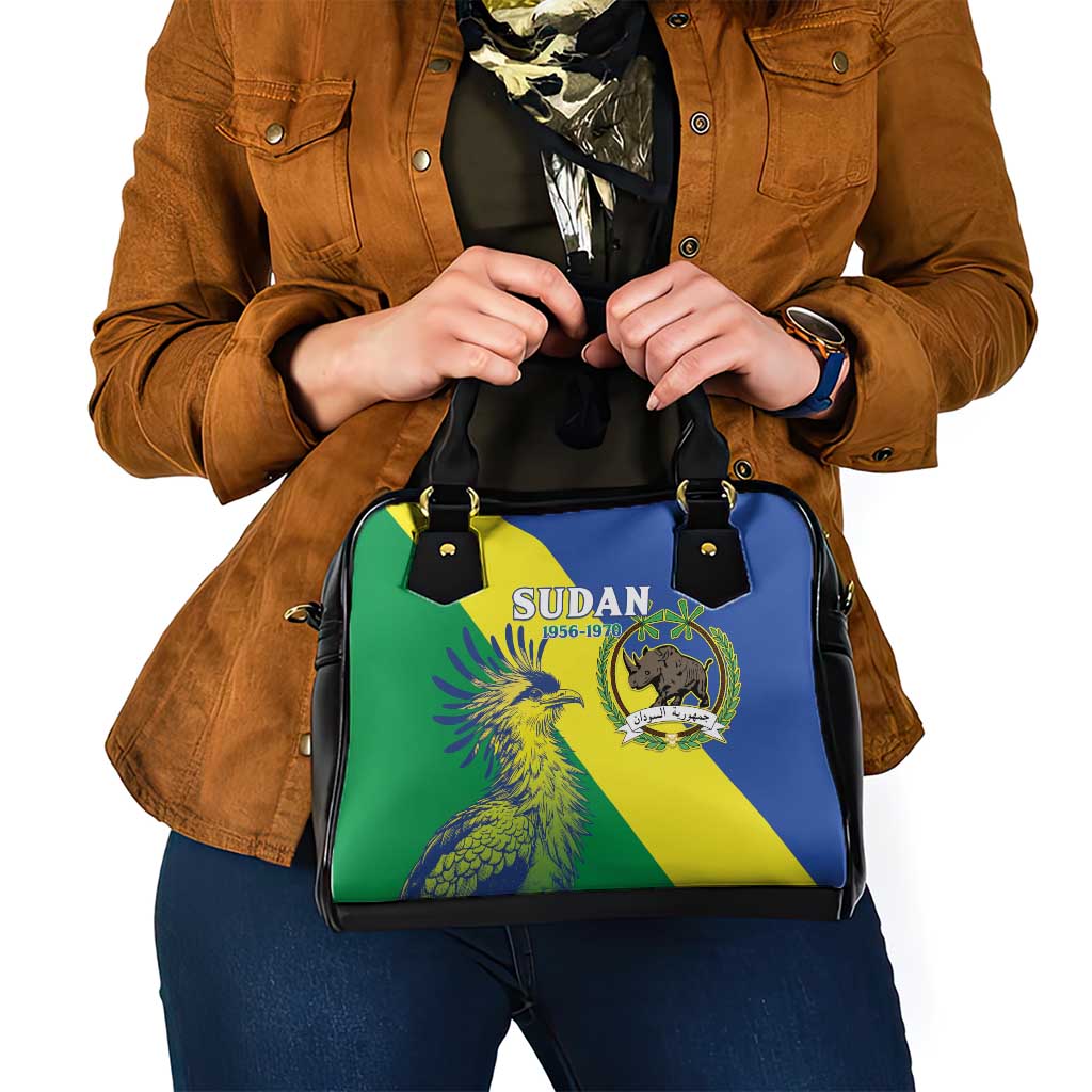 Personalized Sudan 1956-1970 Shoulder Handbag Secretary Bird Coat Of Arms LT15