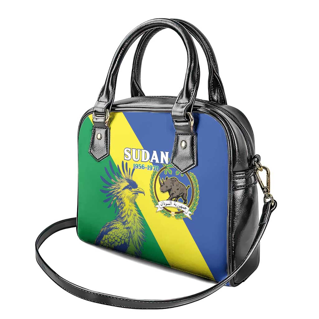 Personalized Sudan 1956-1970 Shoulder Handbag Secretary Bird Coat Of Arms LT15