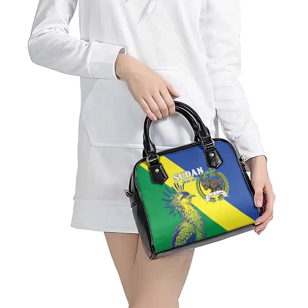Personalized Sudan 1956-1970 Shoulder Handbag Secretary Bird Coat Of Arms LT15