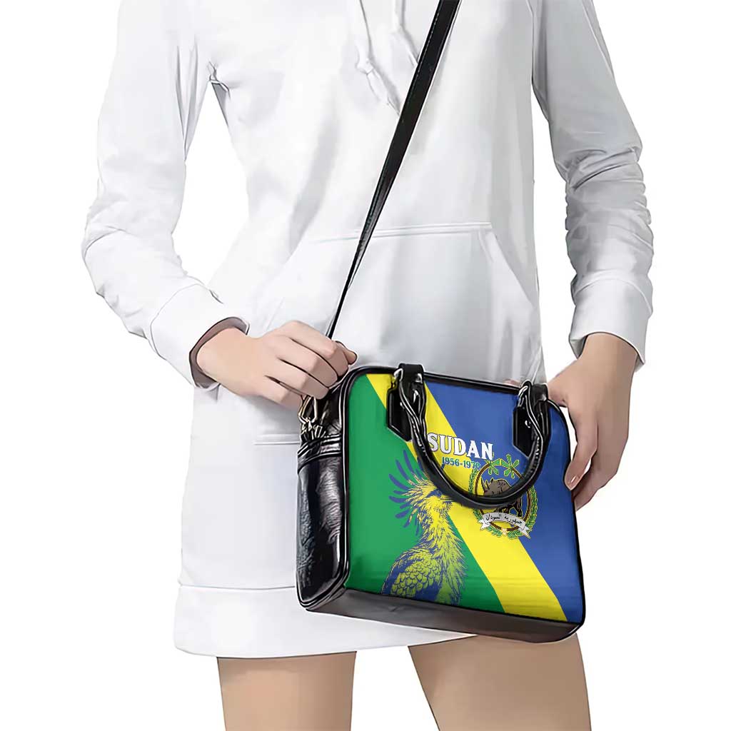 Personalized Sudan 1956-1970 Shoulder Handbag Secretary Bird Coat Of Arms LT15