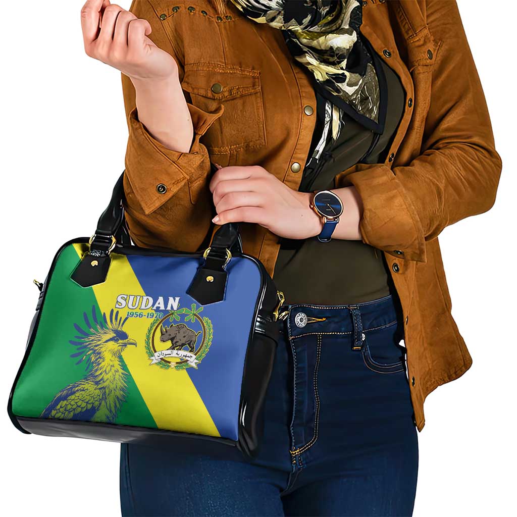 Personalized Sudan 1956-1970 Shoulder Handbag Secretary Bird Coat Of Arms LT15