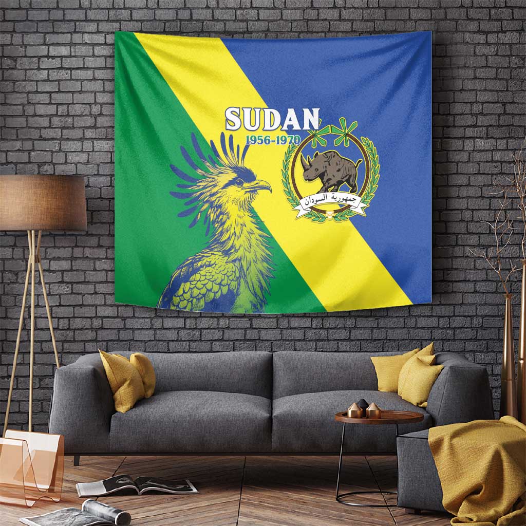 Personalized Sudan Tapestry Coat Of Arms 1956-1970 LT15